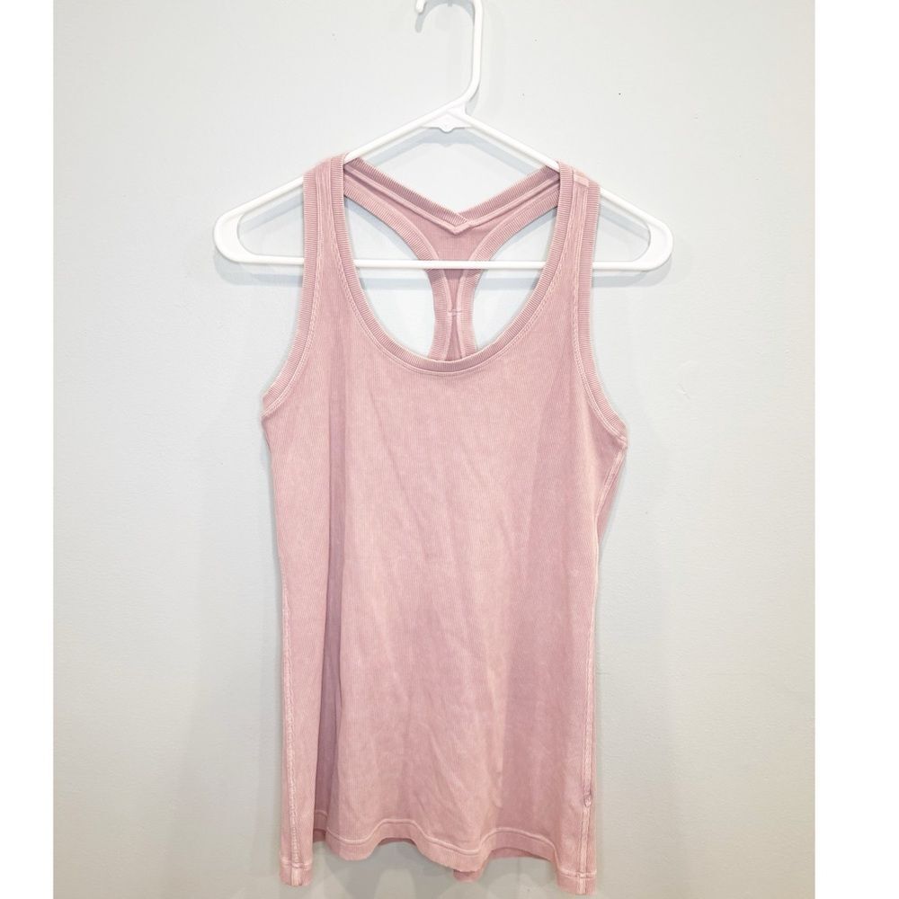 Lululemon cool racerback ribbed tank washed antoinette pink - Picture 3 of 5